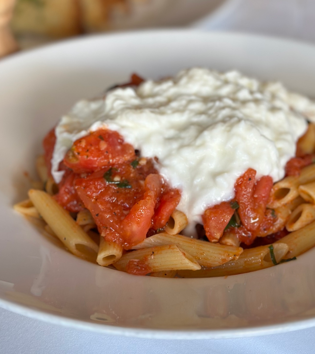 PENNE CHECCA W/ BURRATA