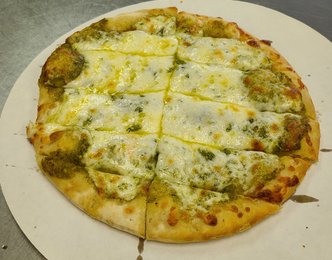 Pesto Cheesy Flatbread