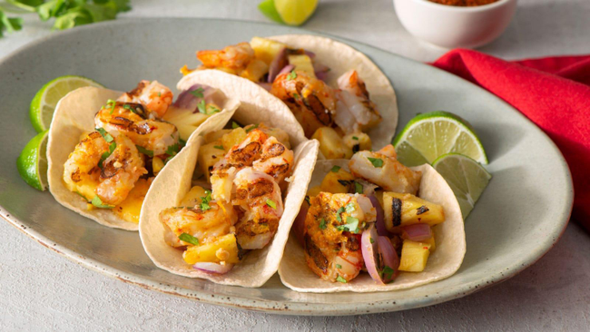 3 Tacos de camarones (Shrimp)