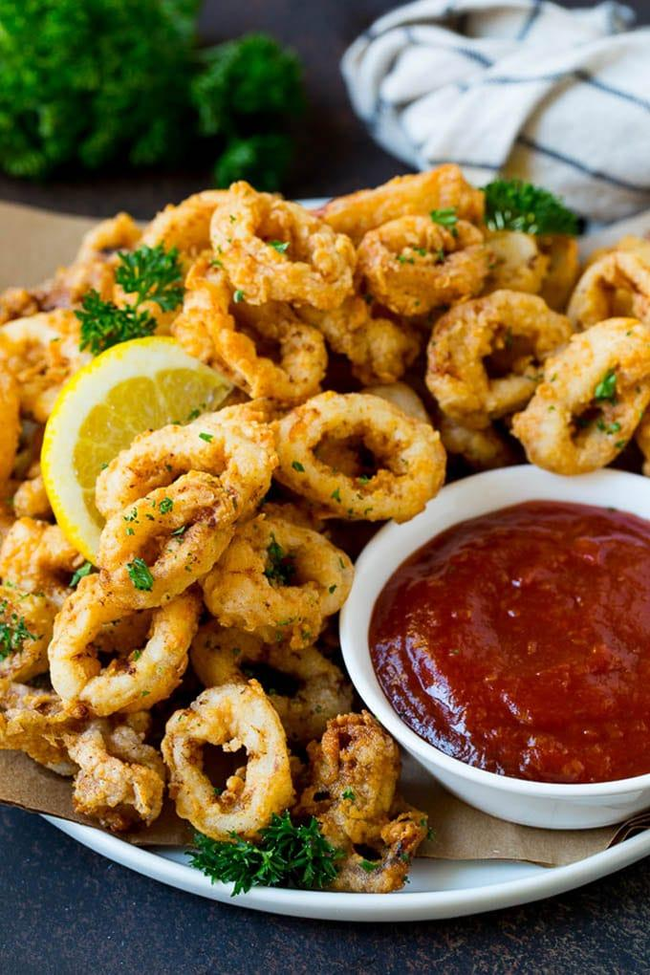 Crispy fried Calamari