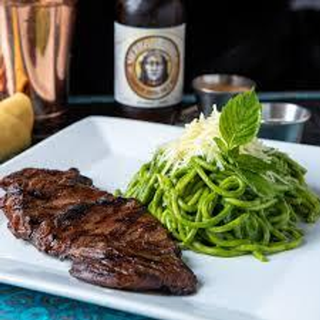 Tallarines verdes  beef