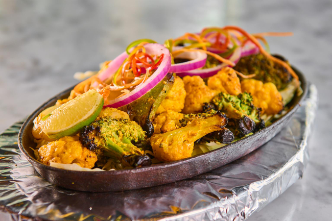 Tandoori Broccoli and cauliflower