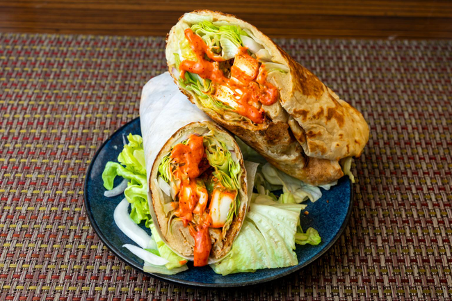 Chicken Kebab Roll (Naan)