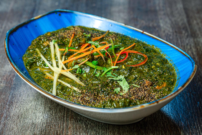Saag Kalimirch Gosht