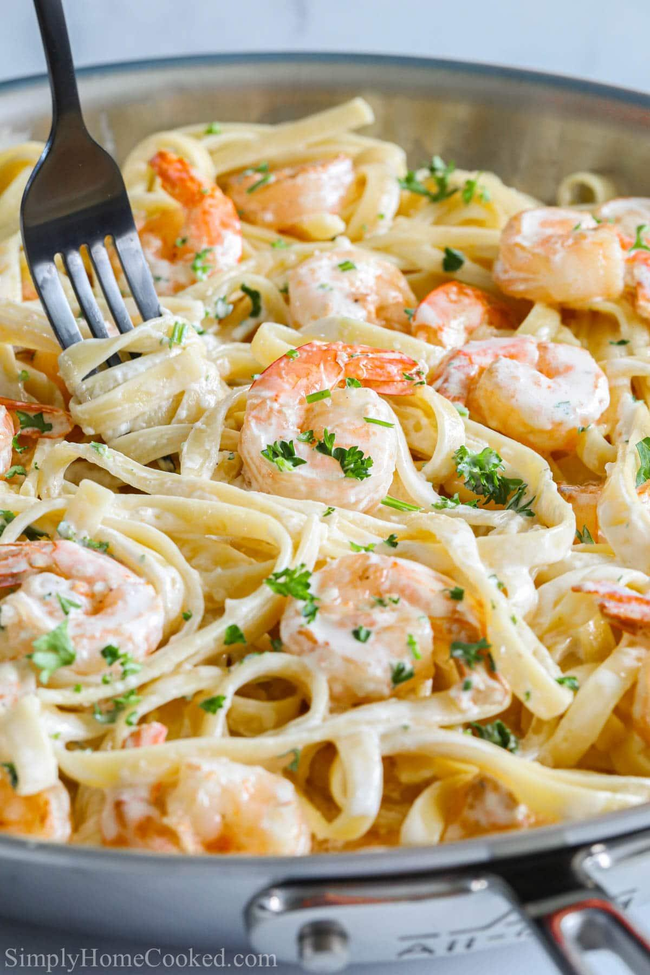 Shrimp Alfredo Pasta