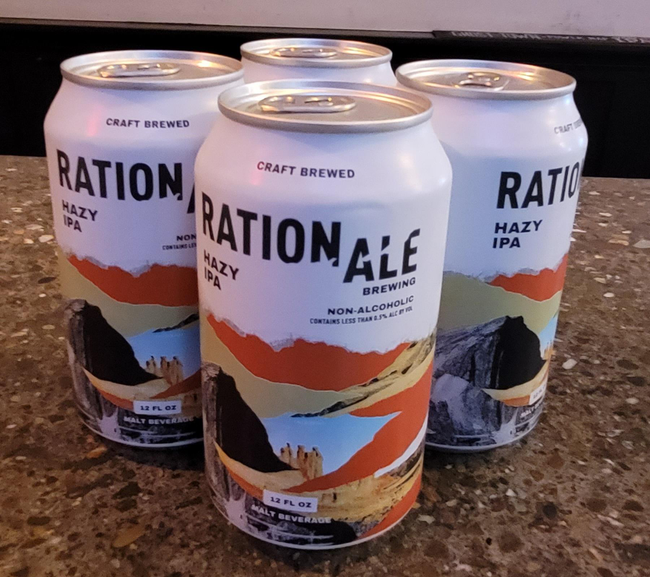 4pk-RationAle - Hazy IPA NON-ALC 12oz can