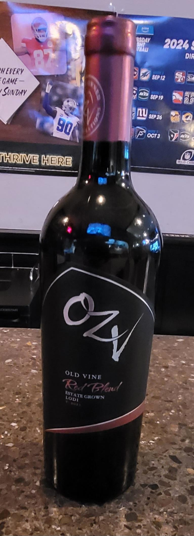 OZV- Old Vine Red  Blend BOTTLE