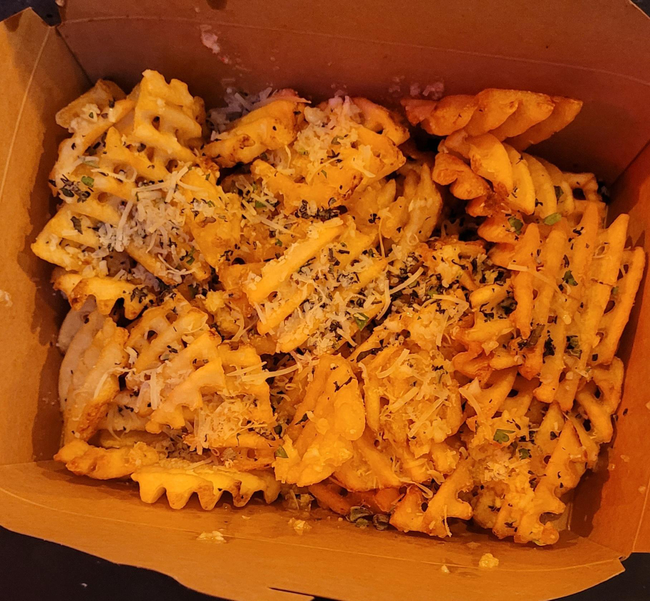 Garlic Waffle Fries (now w/Parm!)