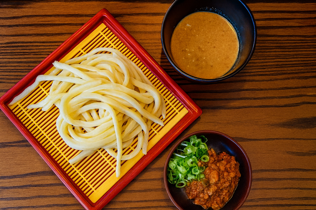 Tan Tan Goma Zaru (Spicy Pork Dipping) Udon