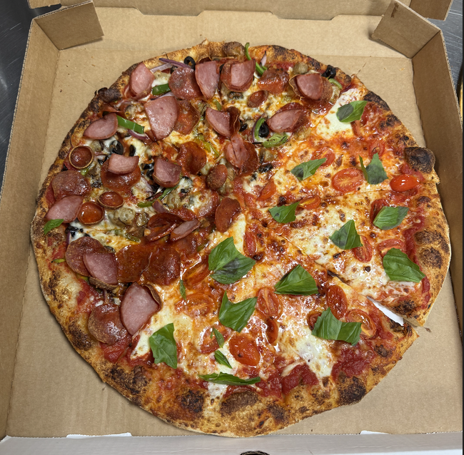18" Half & Half Pizza