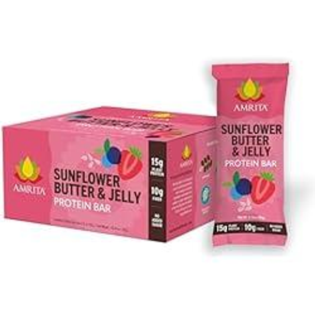 Amrita Plant Based Protein Bar - Sunflower Butter & Jelly