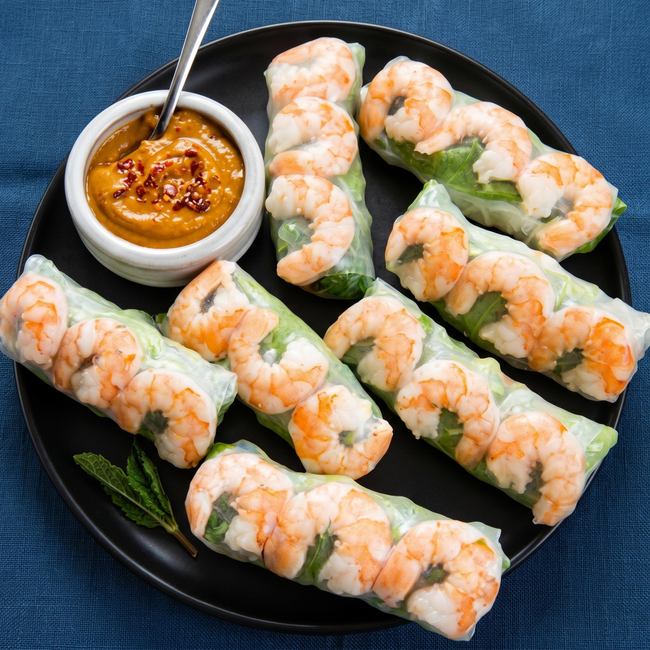 Spring Roll (2)          Shrimp (Tom)