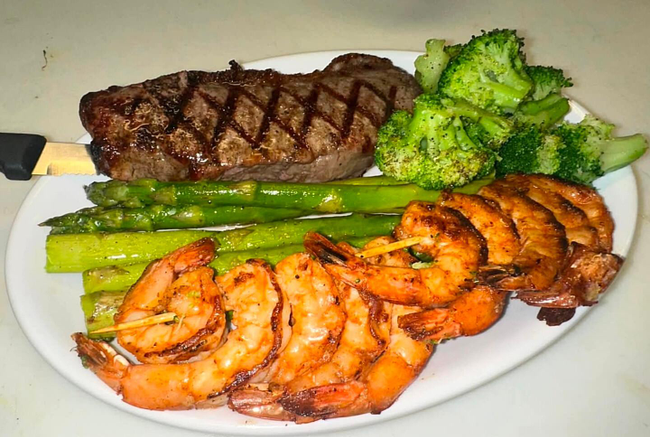 NY Strip & Grilled Shrimp (10)