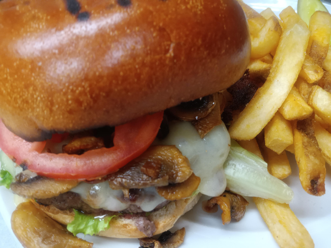 Swiss Mushroom Burger