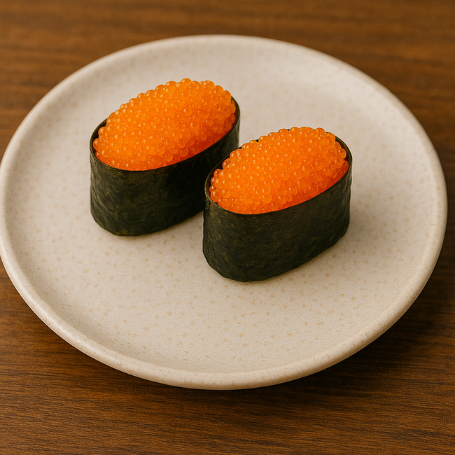 Fish egg ( masago）Sushi