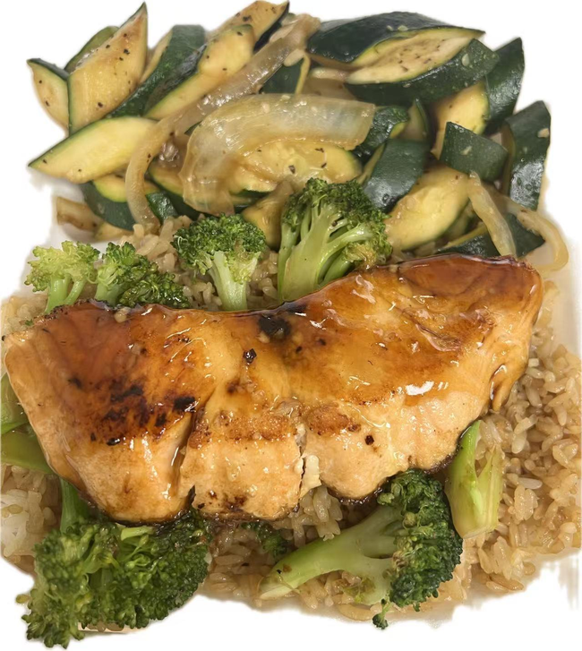 Hibachi salmon