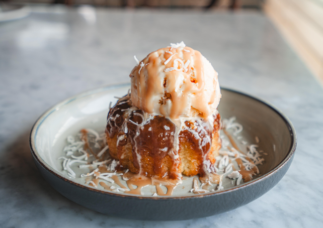 Coconut Butter Toffee Cake
