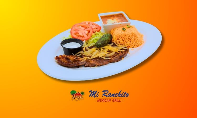 Bistec Encebollado- Steak Plate