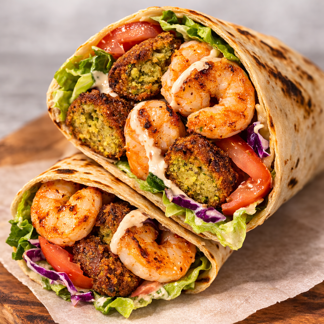 Shrimp & Falafel WRAP