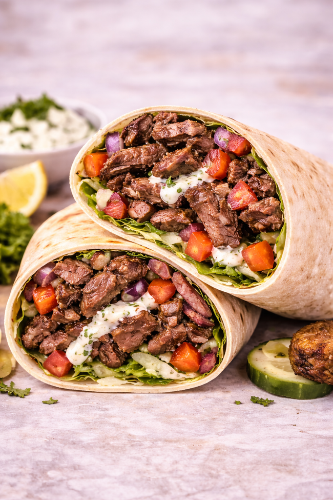 Beef-Lamb & Steak Shawarma WRAP