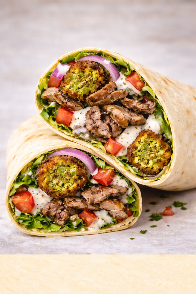 Beef-Lamb & Falafel WRAP
