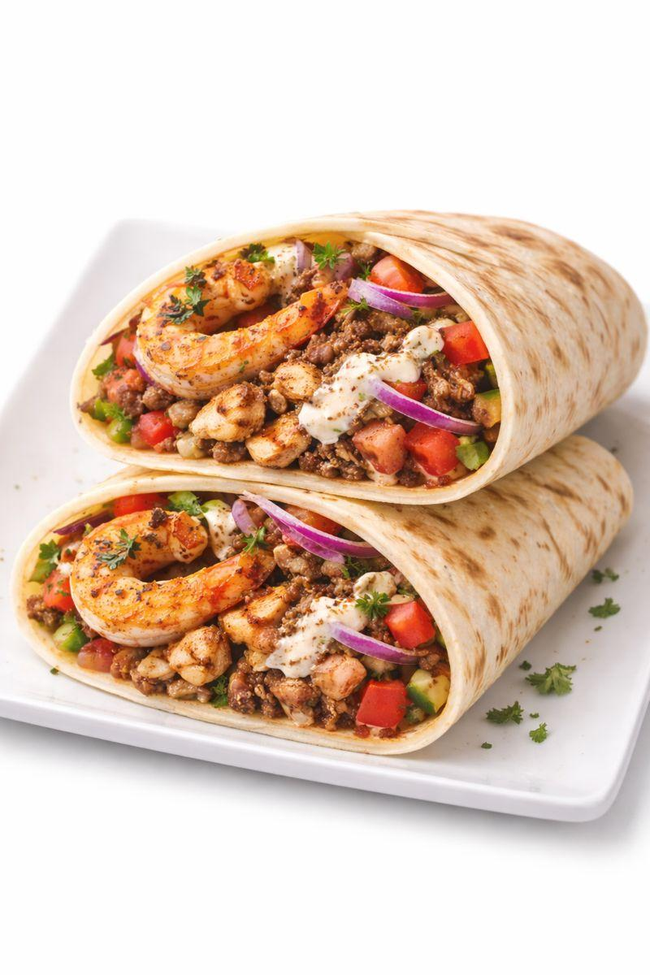 Chicken Shawarma & Shrimp WRAP