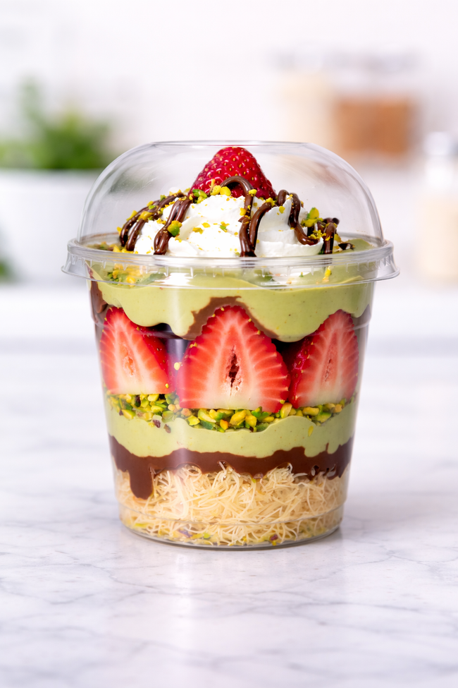 DUBAI Milk CHOCOLATE STRAWBERRY CUP