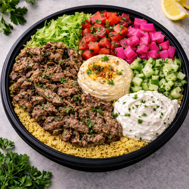 Beef-Lamb Shawarma Bowl