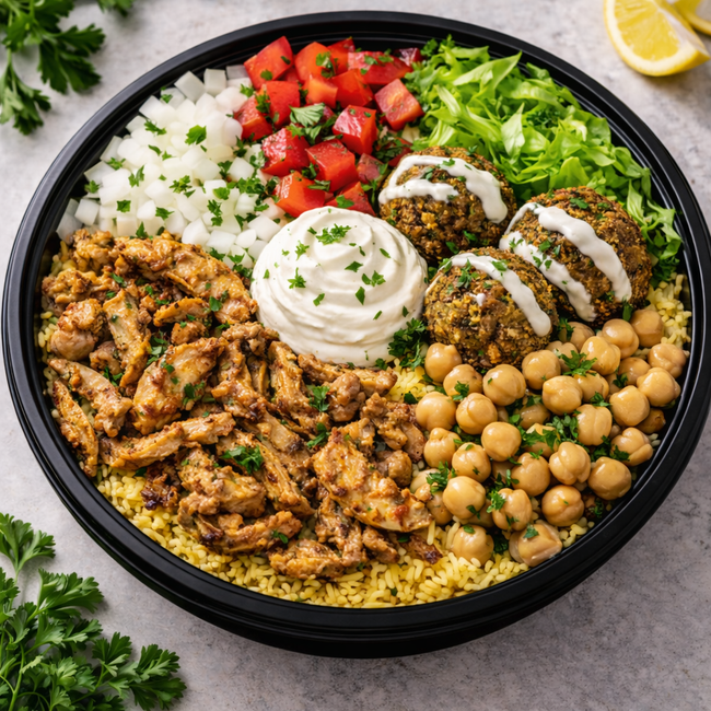 Chicken & Falafel Bowl
