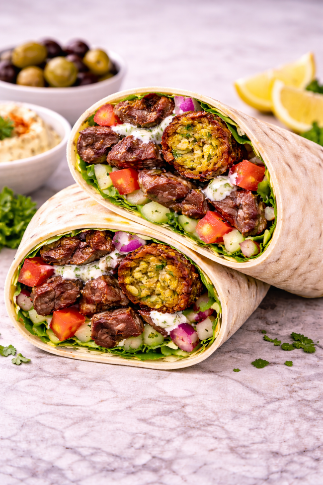 Steak and Falafel WRAP