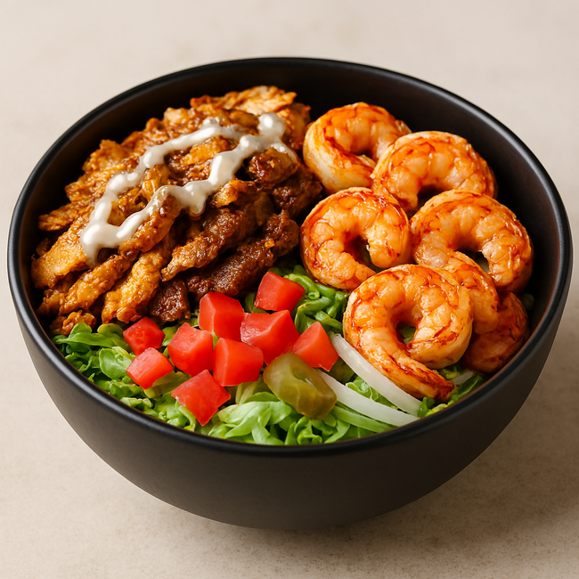 Chicken & Fire Grilled Shrimp Bowl