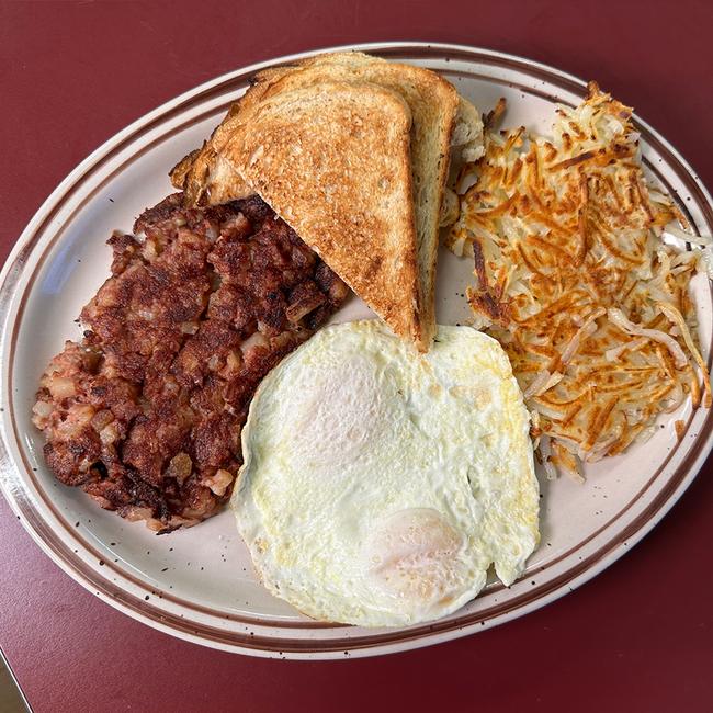 2 Eggs with Corned Beef Hash