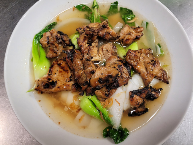 Grilled Chicken Noodle Soup