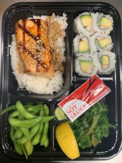 D-Bento Box Grilled Salmon Teriyaki