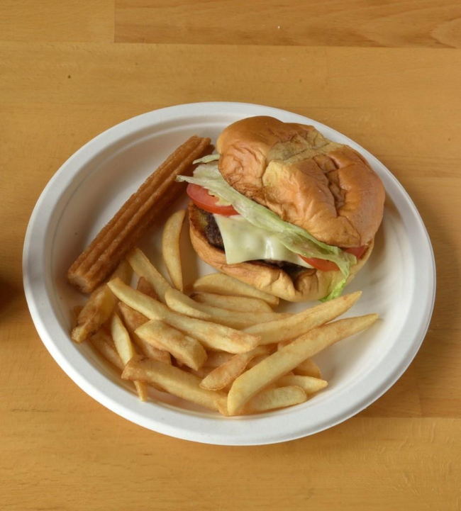 Lunch Specials - Chicken & Beef Tostada Lunch And 8" Churro