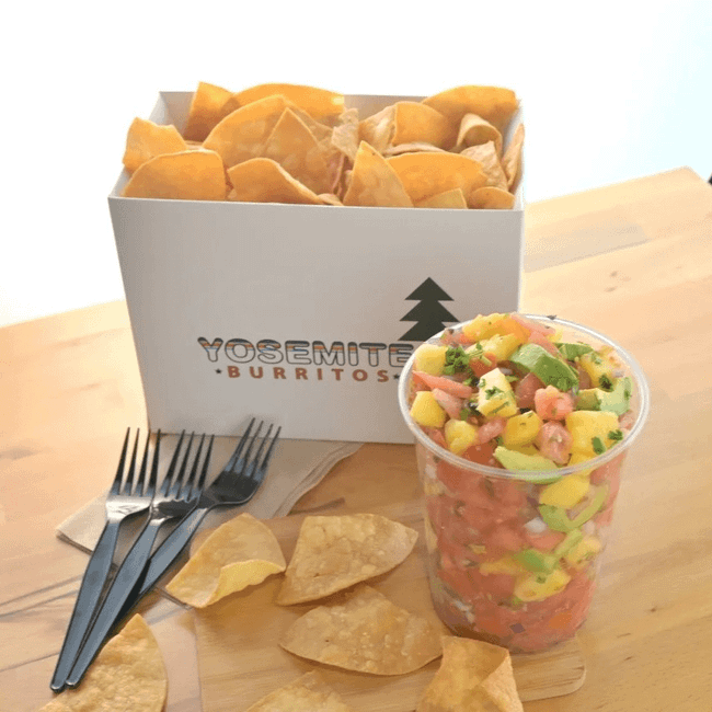 Box of Fresh Chips & Pico De Gallo