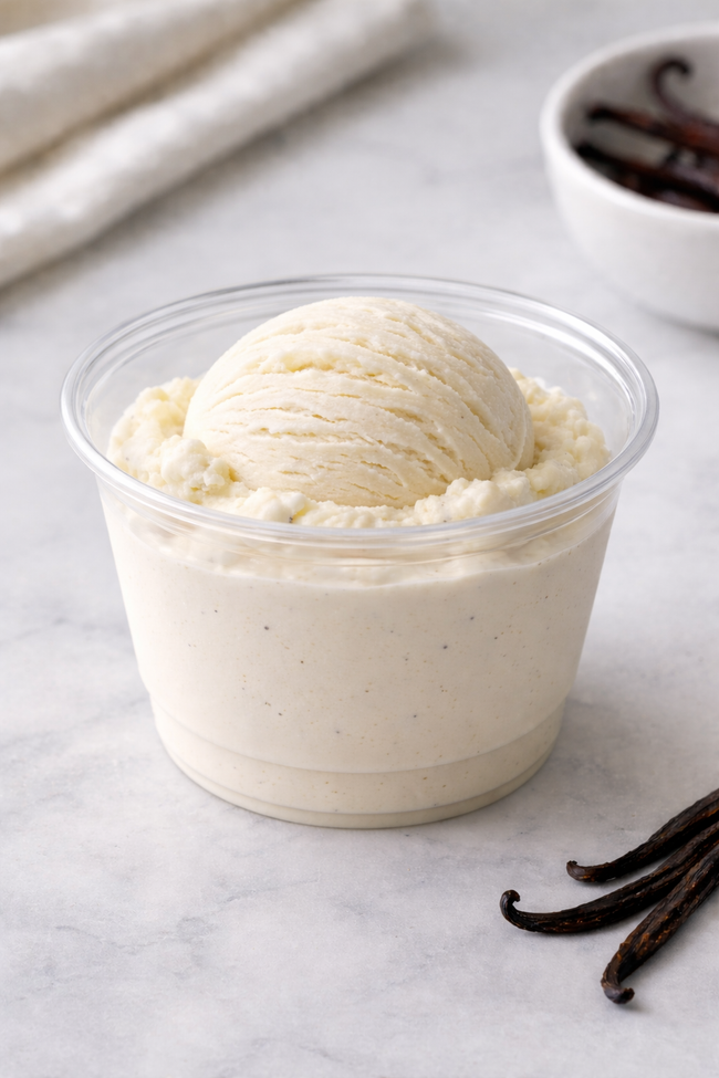 Single Scoop of Vanilla ice-cream