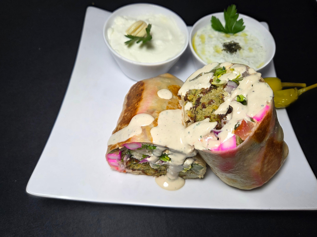 Vegan falafel Burrito