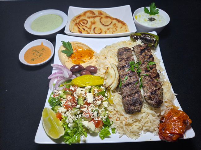 Beef Kafta Platter