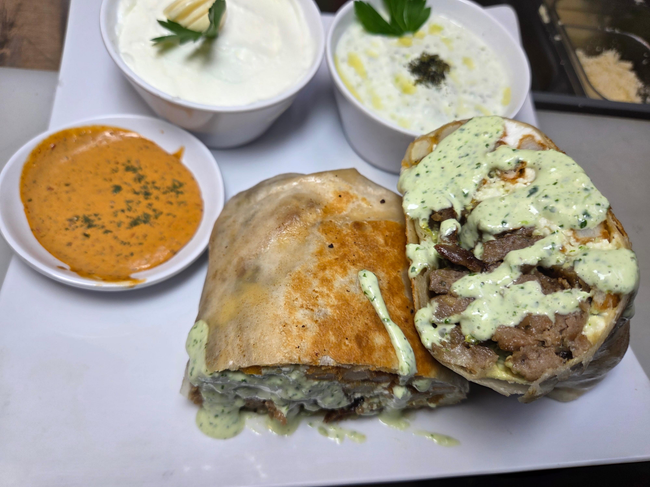 Beef Gyro Cali Burrito
