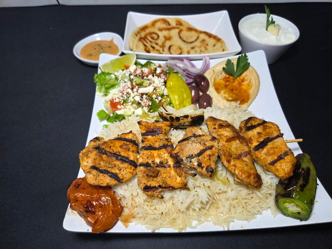 Friday Chicken Kebab plate