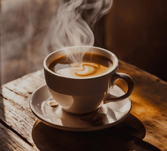 Hot Tea with cream