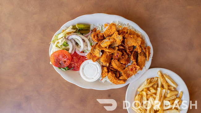 Gyros w/ rice (spicy)platter