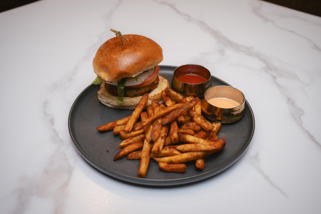 Spicy Lamb Burger Lunch Special