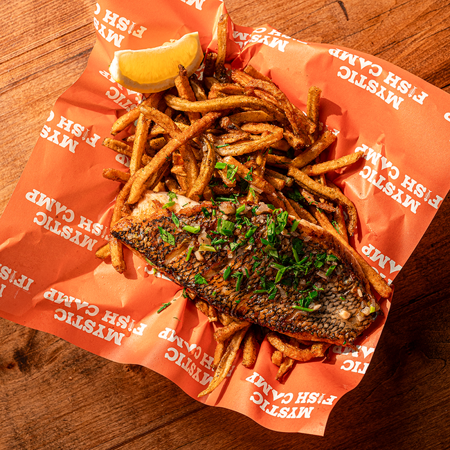 Swordfish Seared Fish & Chips