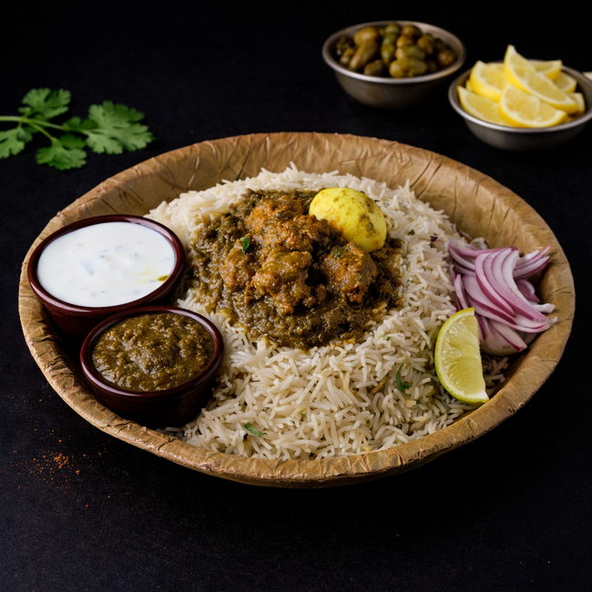 Gongura Chicken Pulao (Sorrel Leaf Chicken Pulao)