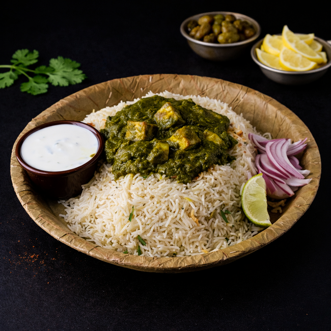 Pachimirchi Paneer Pulao (Green Chilli Paneer Pulao)