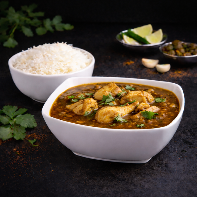 Ulavacharu Chicken Curry (Horse Gram Chicken Curry)