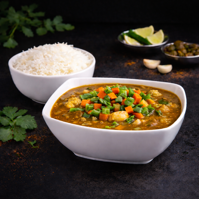 Ulavacharu Vegetable Curry (Horse Gram Vegetable Curry)