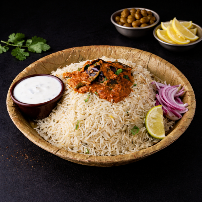 Pennadu Vankaya Pulao (Egg Plant Pulao)